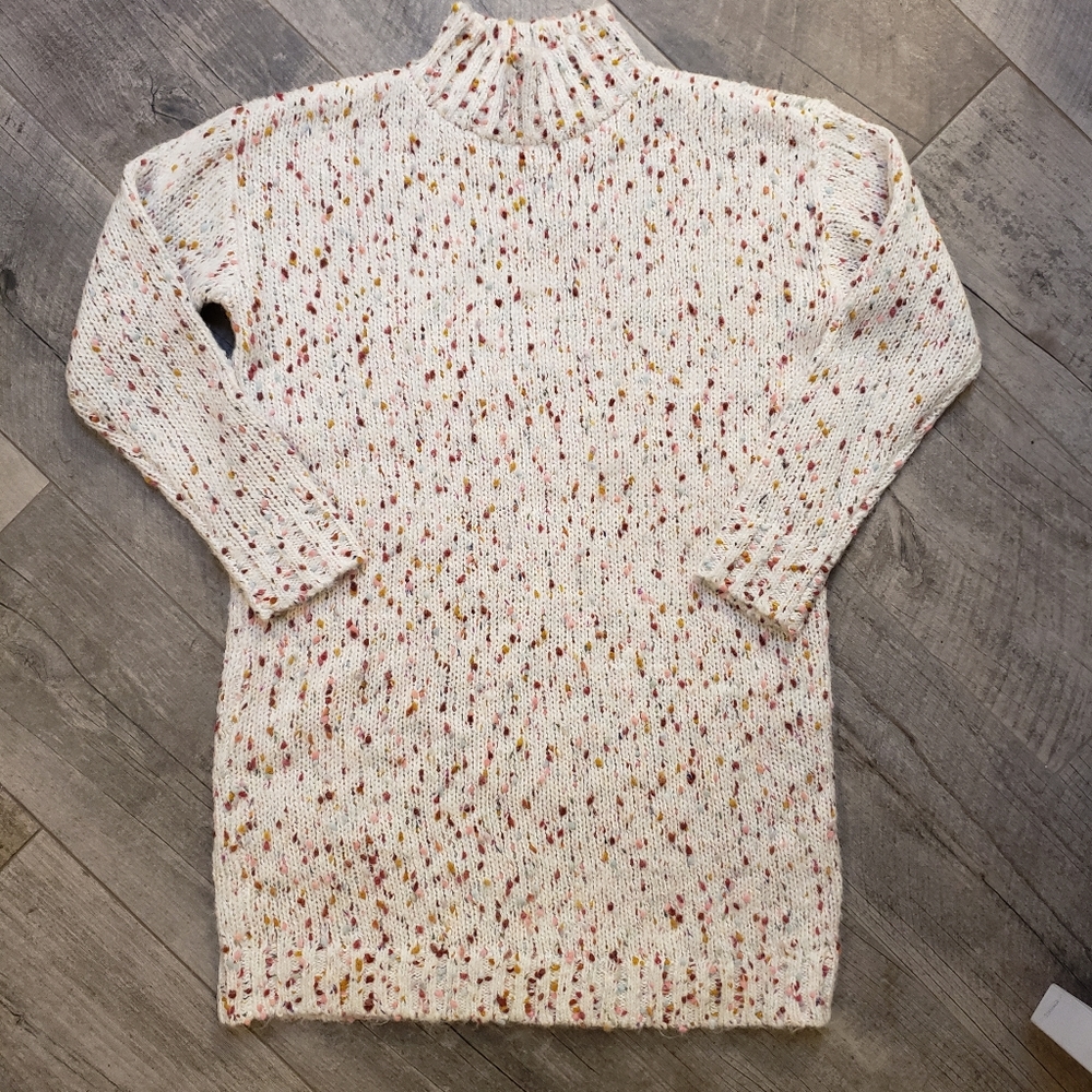 Loft Petite Flecked Sweater Dress